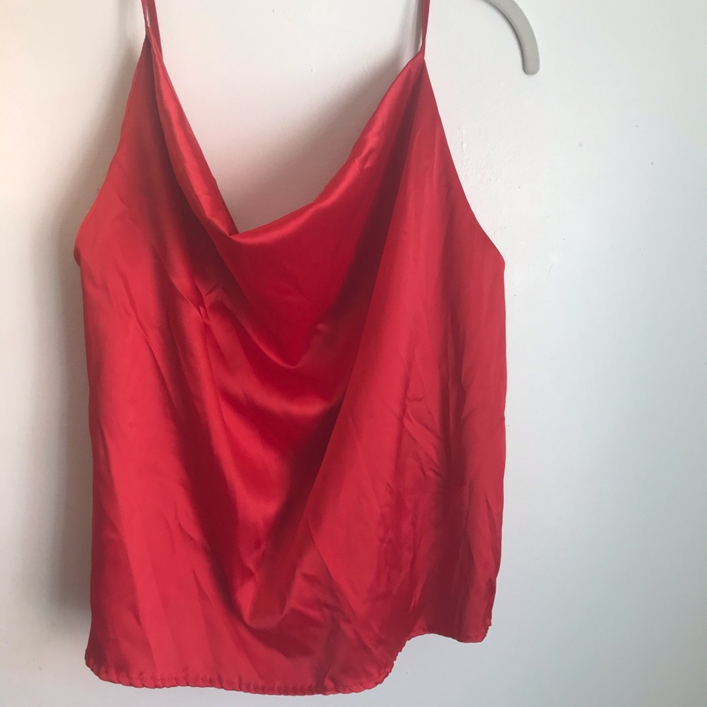 ZAFUL large Red silk top